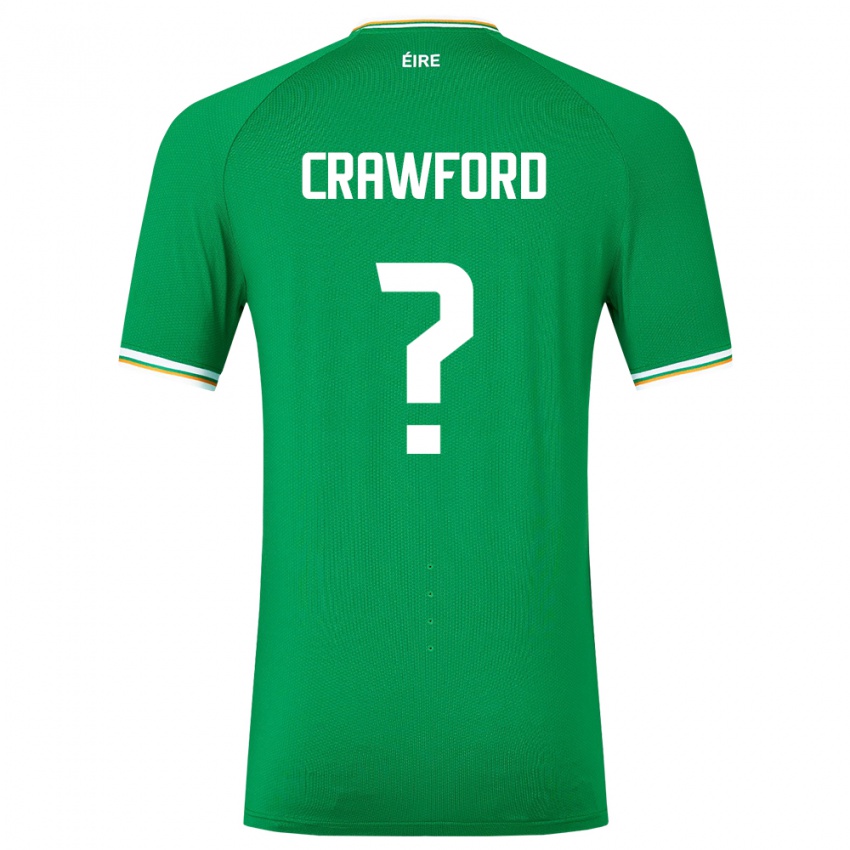 ילדים אירלנד ג'יימס קרופורד #0 ירוק ג'רזי ביתית 24-26 חולצה קצרה