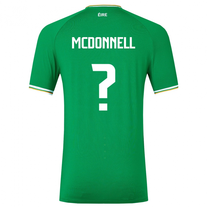 ילדים אירלנד גריידי מקדונל #0 ירוק ג'רזי ביתית 24-26 חולצה קצרה