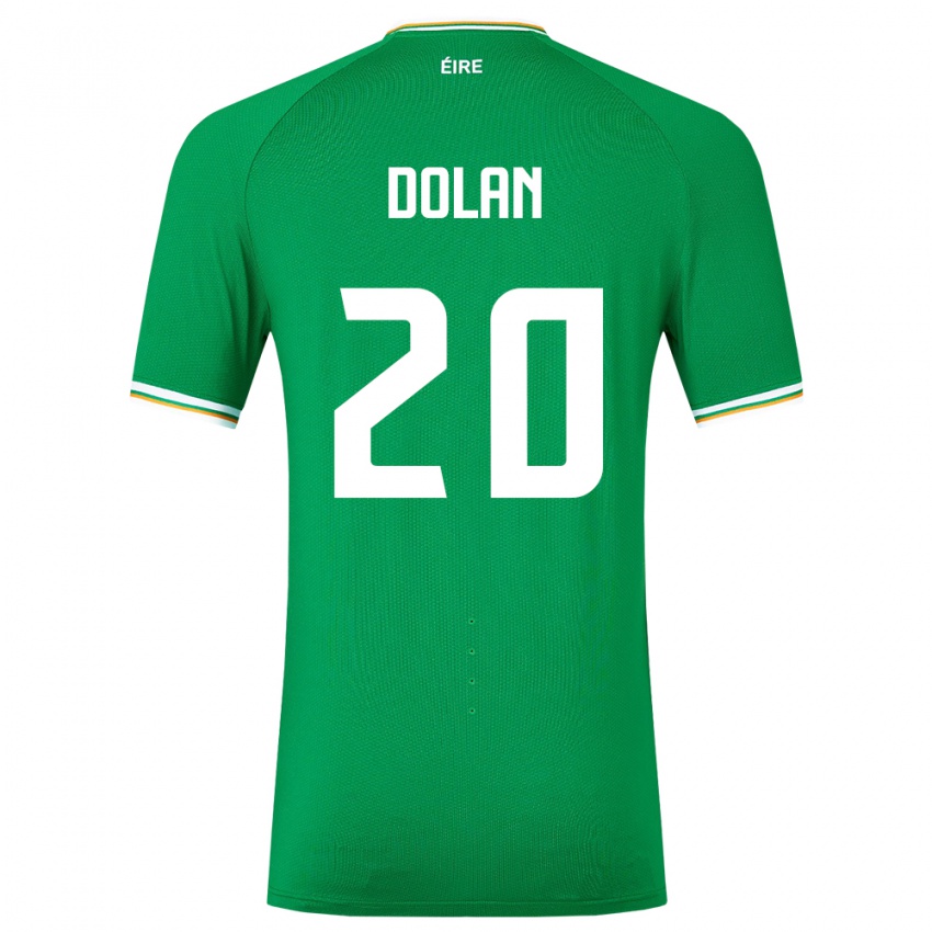 ילדים אירלנד אלן דולן #20 ירוק ג'רזי ביתית 24-26 חולצה קצרה