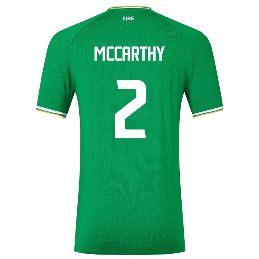 גברים אירלנד סוואנה מקארתי #2 ירוק ג'רזי ביתית 24-26 חולצה קצרה