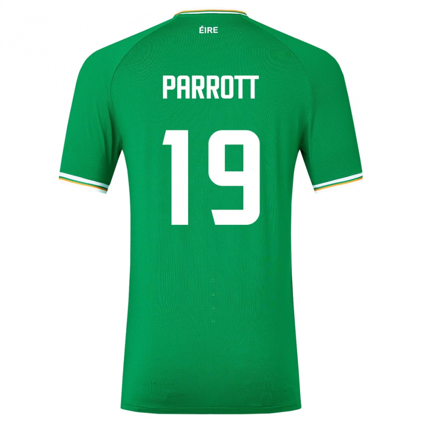 נשים אירלנד טרוי פארוט #19 ירוק ג'רזי ביתית 24-26 חולצה קצרה