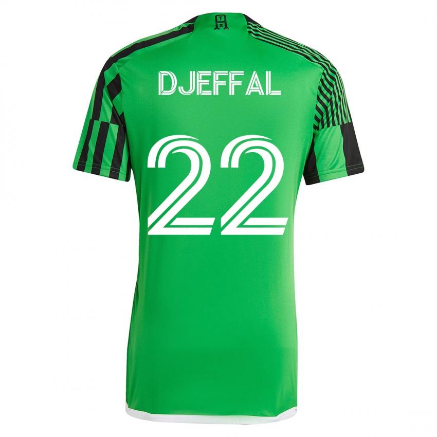 ילדים סופיאן ג'פאל #22 ירוק שחור ג'רזי ביתית 2023/24 חולצה קצרה