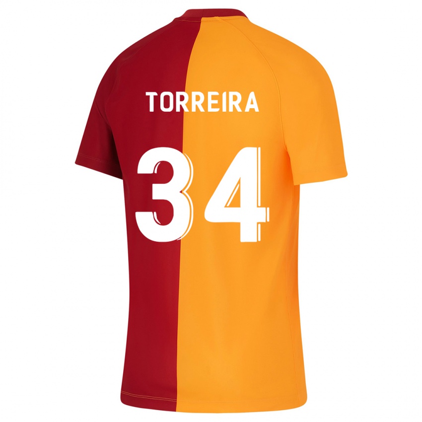 ילדים לוקאס טוריירה #34 תפוז ג'רזי ביתית 2023/24 חולצה קצרה