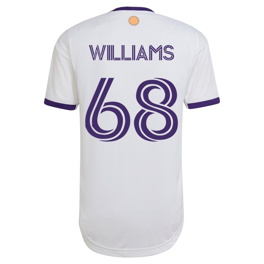 ילדים תומאס וויליאמס #68 לבן הרחק ג'רזי 2023/24 חולצה קצרה