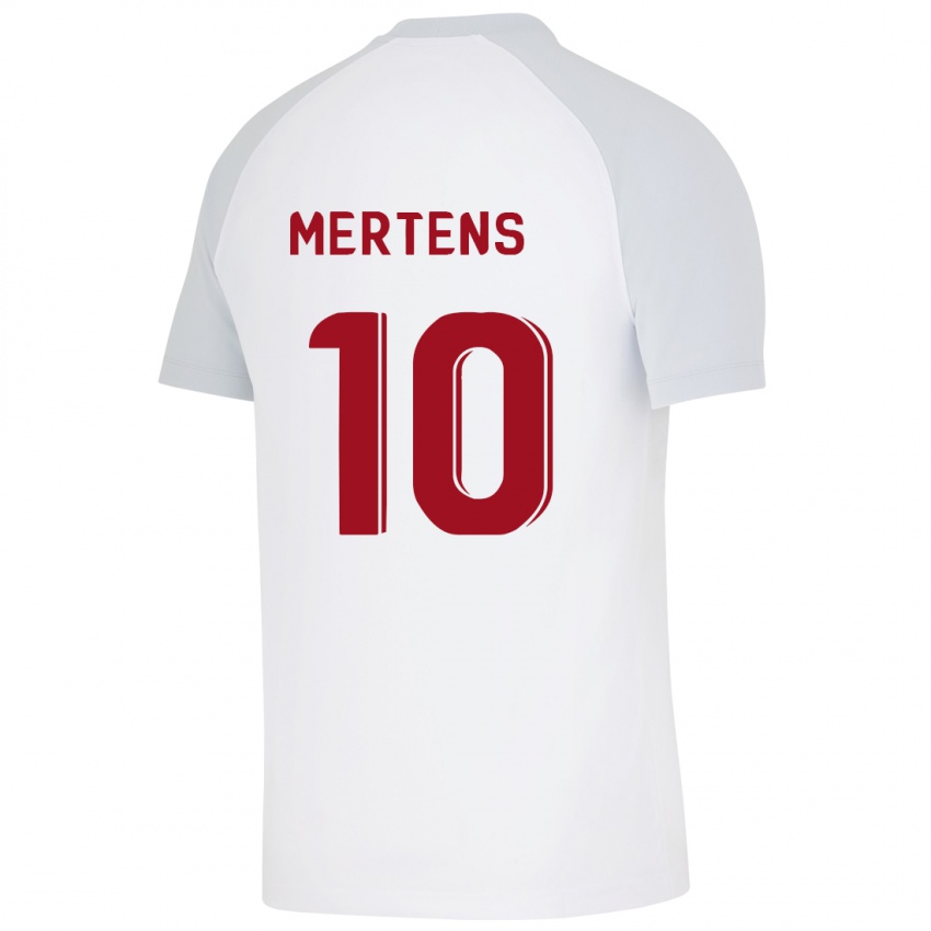 ילדים דריס מרטנס #10 לבן הרחק ג'רזי 2023/24 חולצה קצרה