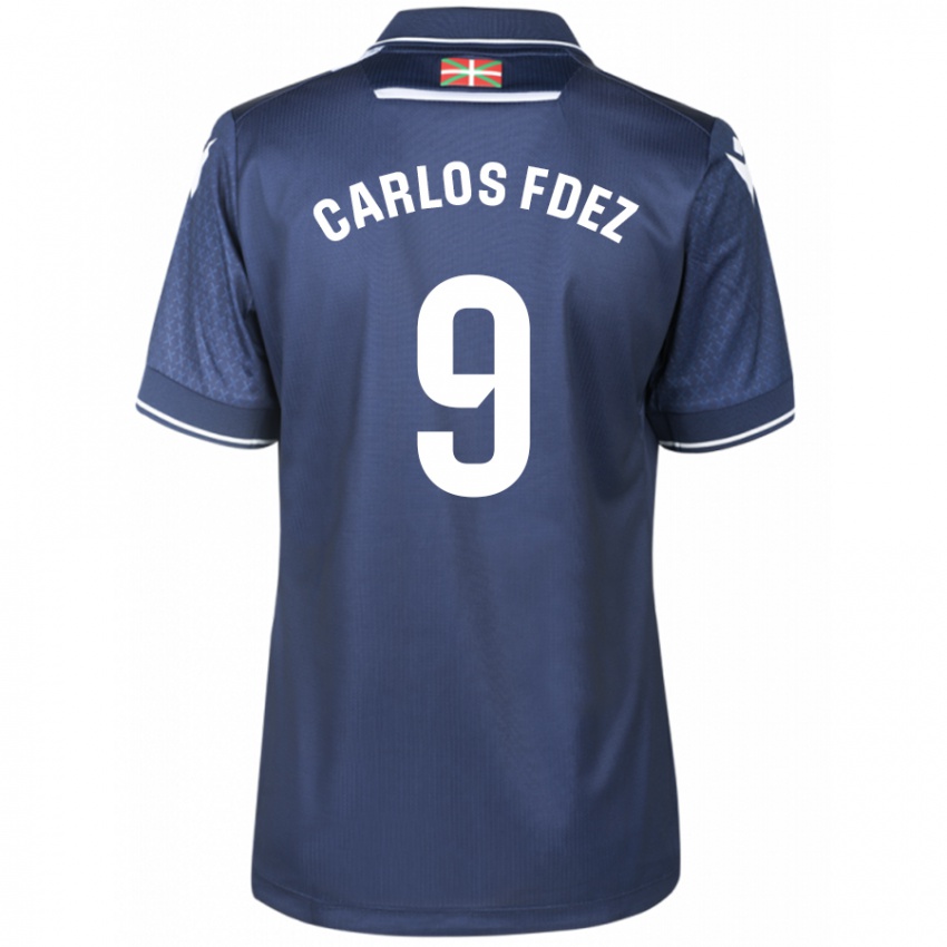 ילדים קרלוס פרננדס לונה #9 חיל הים הרחק ג'רזי 2023/24 חולצה קצרה