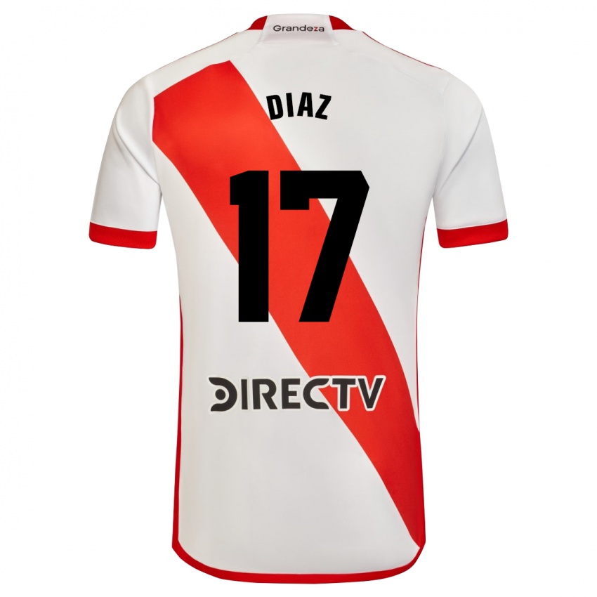 גברים פאולו דיאס #17 לבן אדום ג'רזי ביתית 2023/24 חולצה קצרה