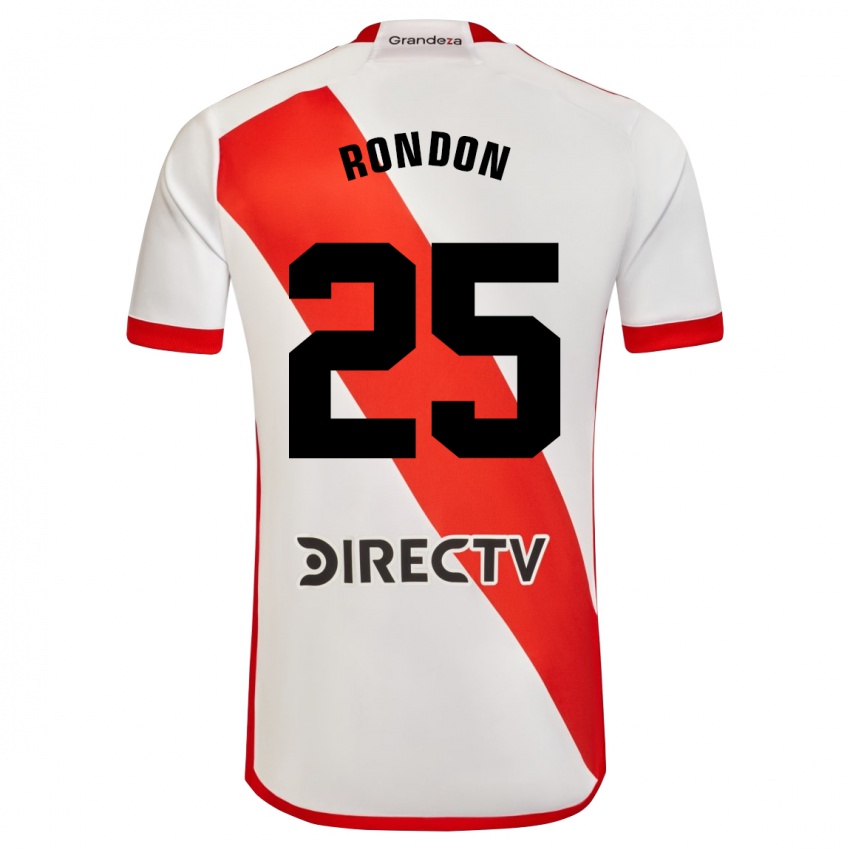 גברים סלומון רונדון #25 לבן אדום ג'רזי ביתית 2023/24 חולצה קצרה