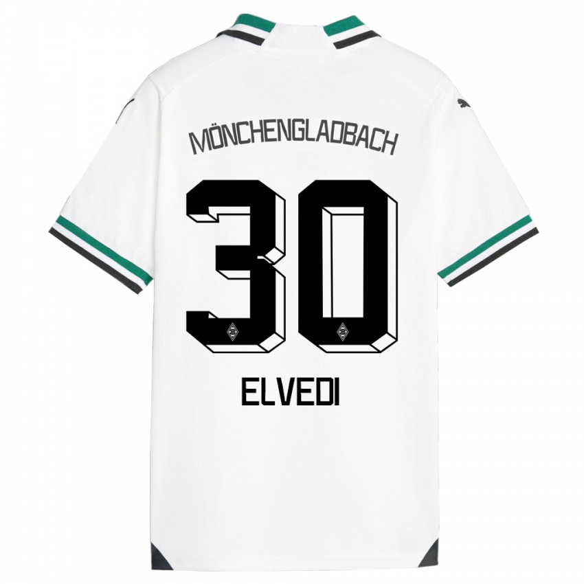 גברים ניקו אלבדי #30 לבן ירוק ג'רזי ביתית 2023/24 חולצה קצרה