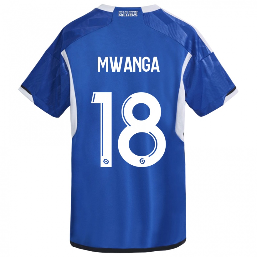 גברים ג׳וניור מואנגה #18 כְּחוֹל ג'רזי ביתית 2023/24 חולצה קצרה