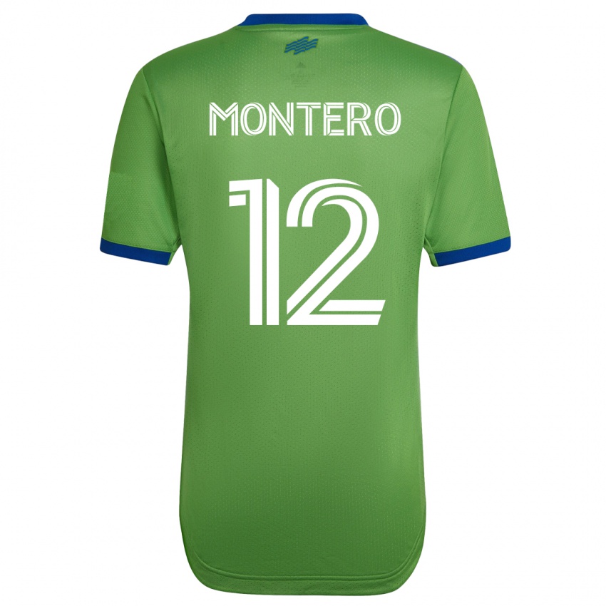 גברים פרדי מונטרו #12 ירוק ג'רזי ביתית 2023/24 חולצה קצרה
