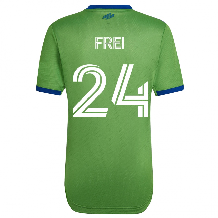 גברים שטפן פריי #24 ירוק ג'רזי ביתית 2023/24 חולצה קצרה