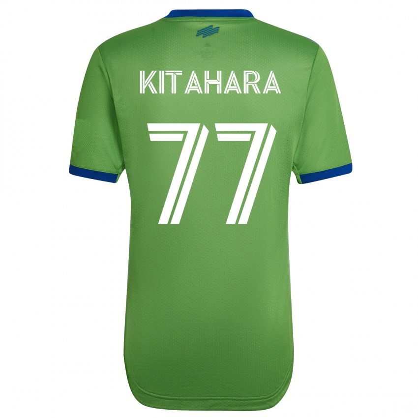 גברים סוטה קיטהארה #77 ירוק ג'רזי ביתית 2023/24 חולצה קצרה