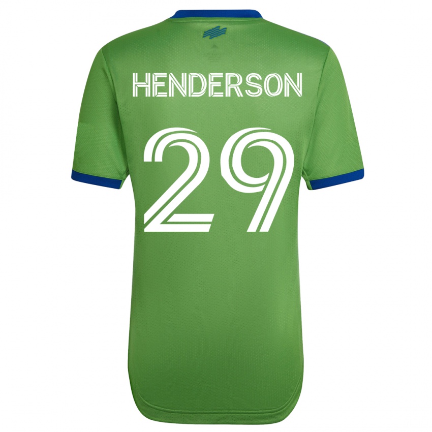גברים אנה הנדרסון #29 ירוק ג'רזי ביתית 2023/24 חולצה קצרה