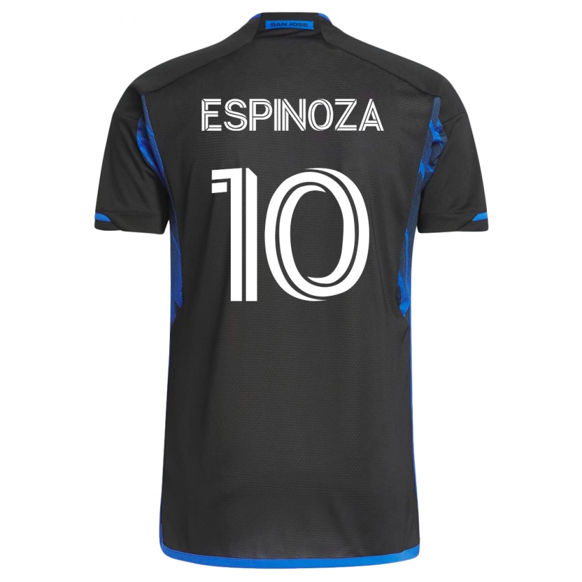 גברים כריסטיאן אספינוזה #10 כחול שחור ג'רזי ביתית 2023/24 חולצה קצרה