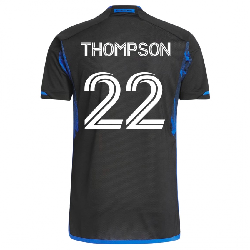 גברים טומי תומפסון #22 כחול שחור ג'רזי ביתית 2023/24 חולצה קצרה