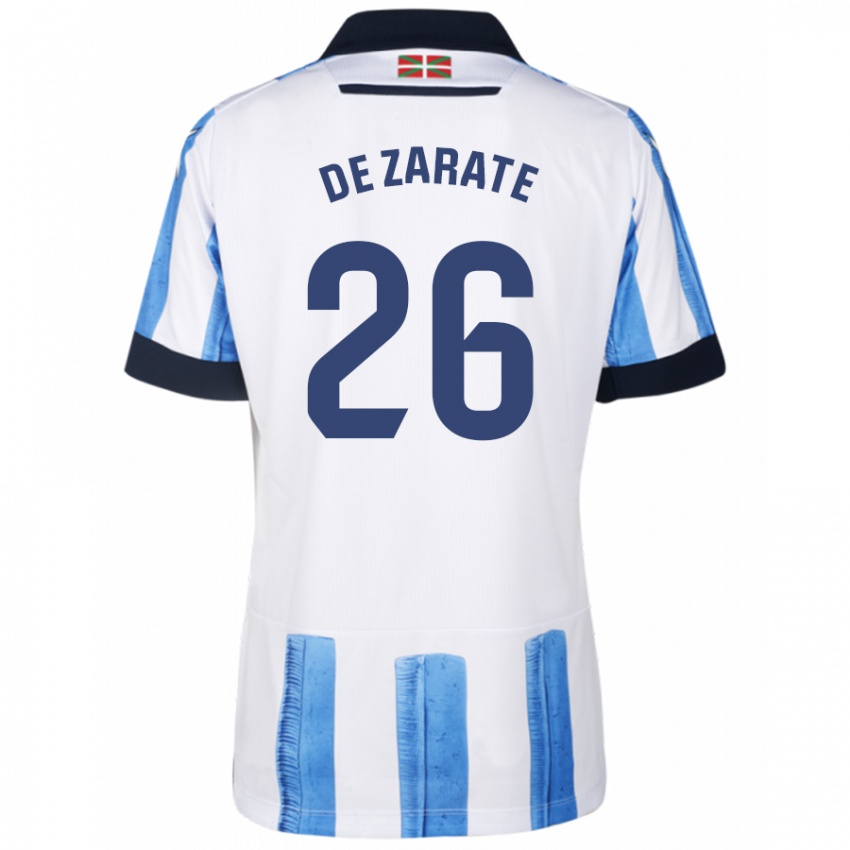 גברים אורקו גונסאלס דה סראטה #26 כחול לבן ג'רזי ביתית 2023/24 חולצה קצרה