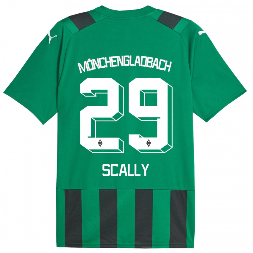 גברים ג'ו סקאלי #29 ירוק שחור הרחק ג'רזי 2023/24 חולצה קצרה
