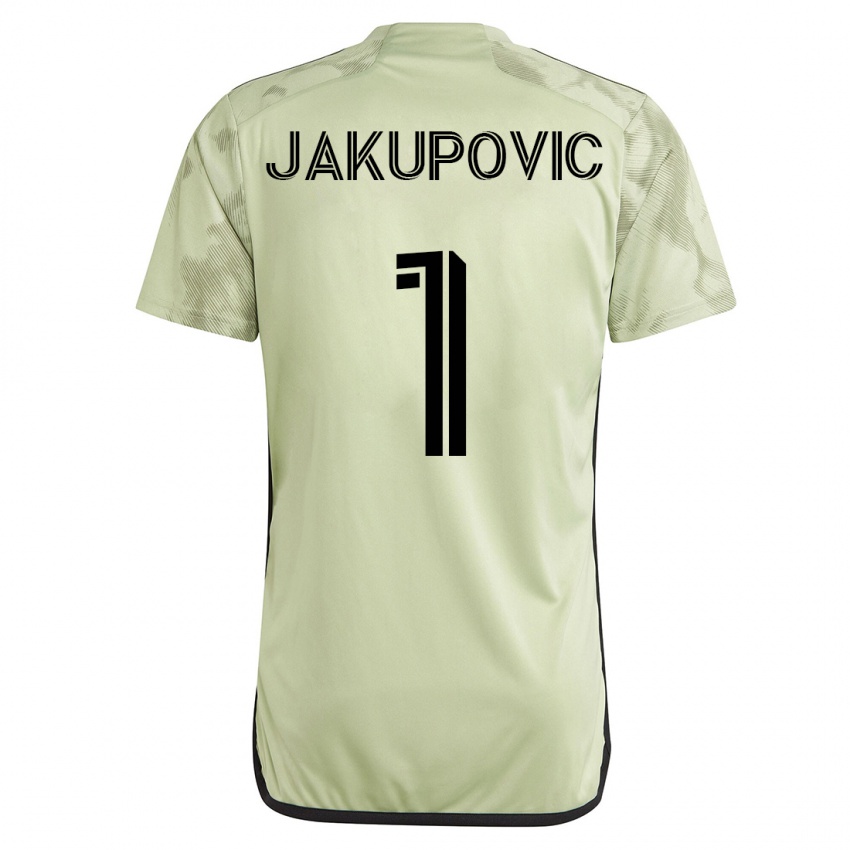 גברים אלדין יאקופוביץ׳ #1 ירוק הרחק ג'רזי 2023/24 חולצה קצרה