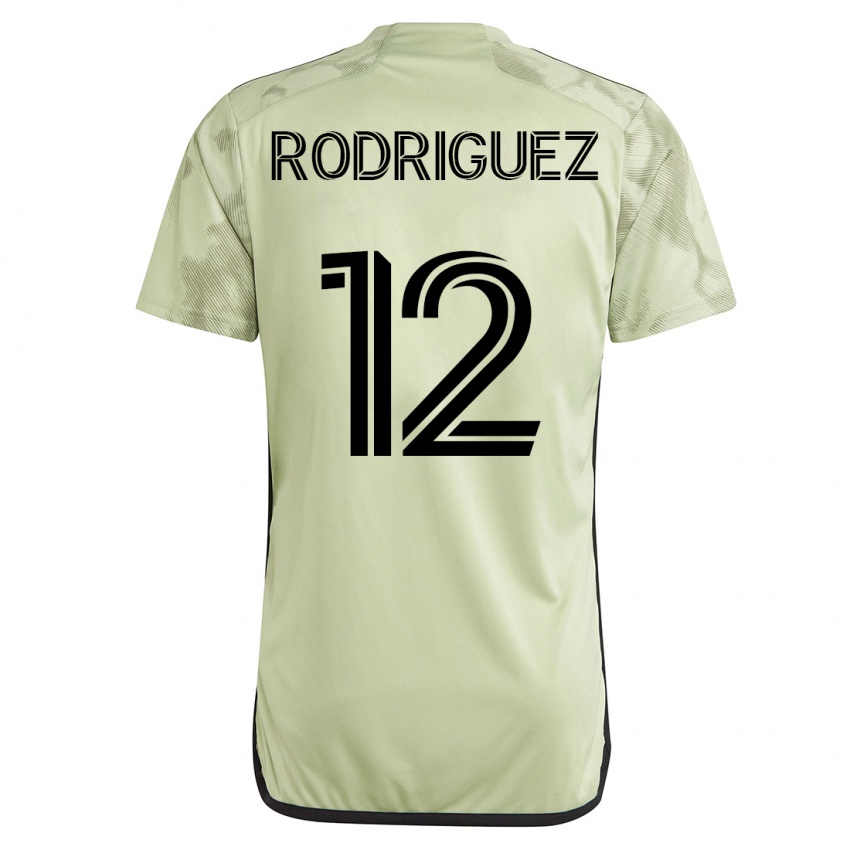 גברים Jeremi Rodriguez #12 ירוק הרחק ג'רזי 2023/24 חולצה קצרה