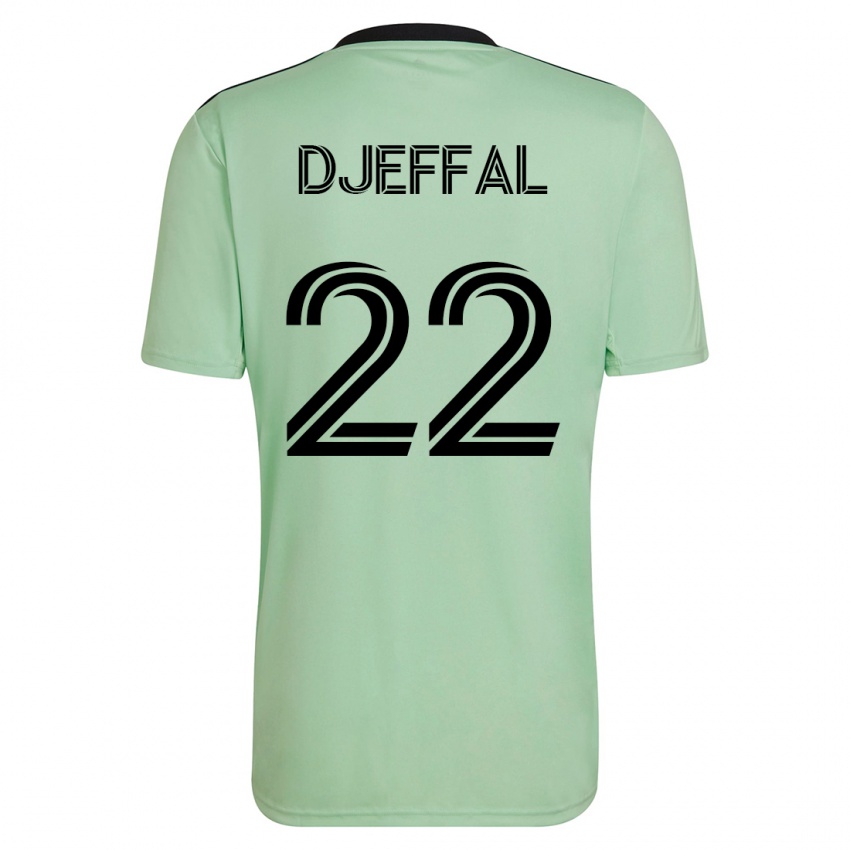 גברים סופיאן ג'פאל #22 ירוק בהיר הרחק ג'רזי 2023/24 חולצה קצרה