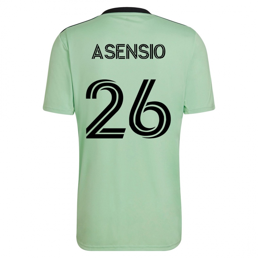 גברים צ׳ארלי אסנסיו #26 ירוק בהיר הרחק ג'רזי 2023/24 חולצה קצרה