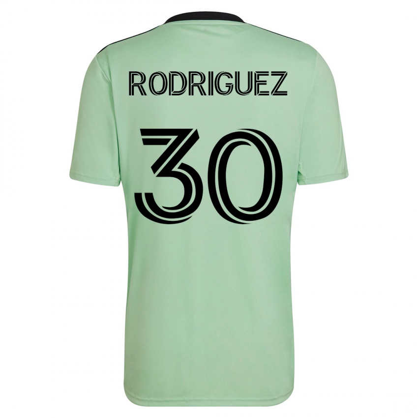 גברים ממו רודריגז #30 ירוק בהיר הרחק ג'רזי 2023/24 חולצה קצרה