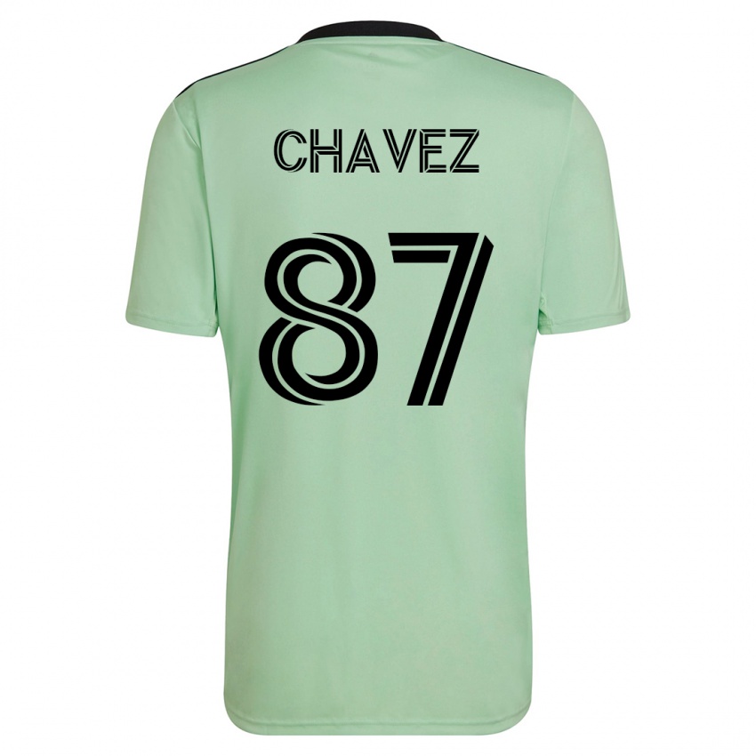גברים אלפונסו אוקמפו-צ׳אבס #87 ירוק בהיר הרחק ג'רזי 2023/24 חולצה קצרה
