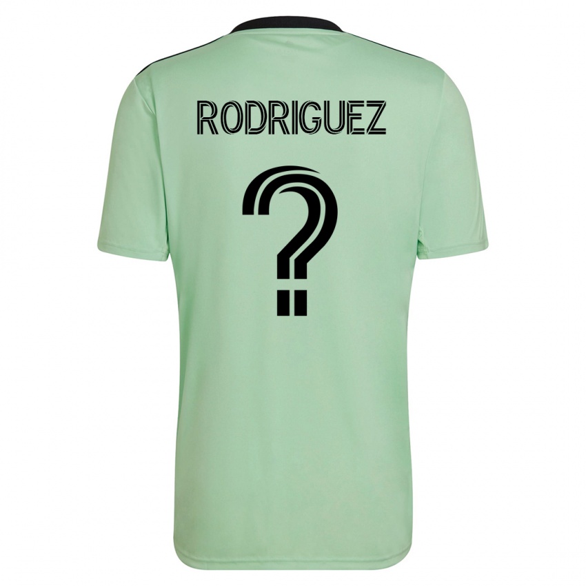 גברים דיוויד רודריגז #0 ירוק בהיר הרחק ג'רזי 2023/24 חולצה קצרה