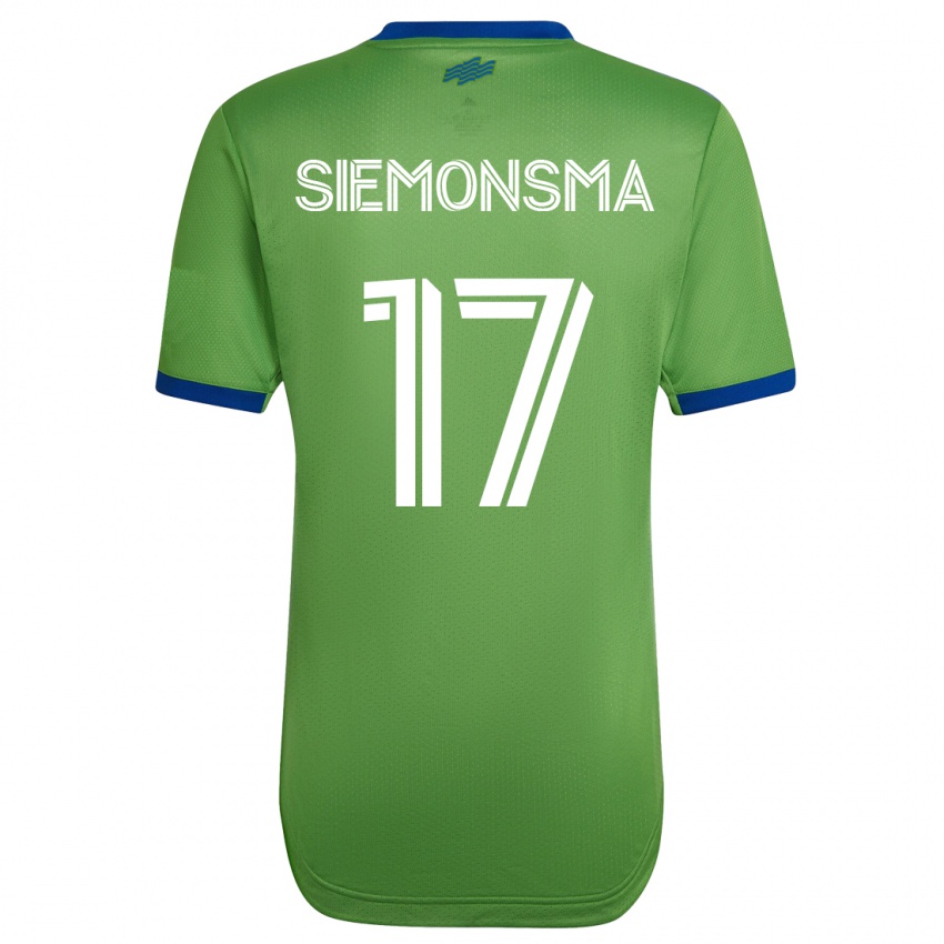 נשים סיאנה סימונסמה #17 ירוק ג'רזי ביתית 2023/24 חולצה קצרה
