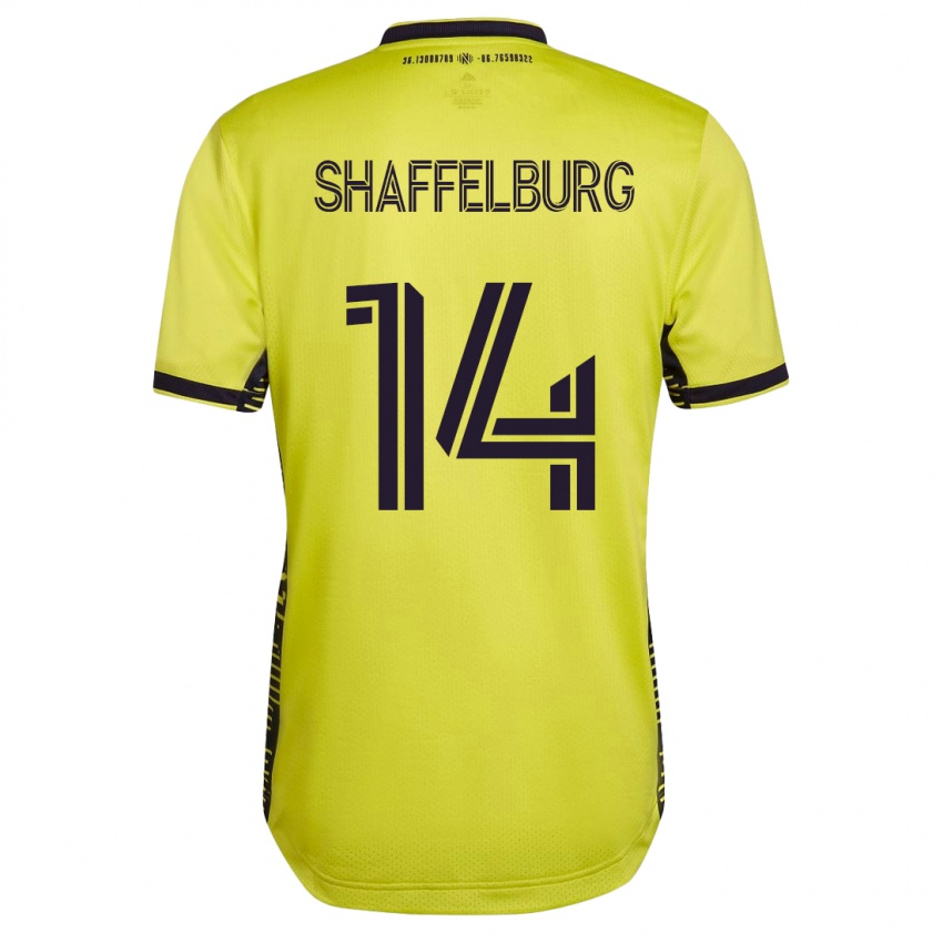 נשים ג'ייקוב שפלבורג #14 צהוב ג'רזי ביתית 2023/24 חולצה קצרה