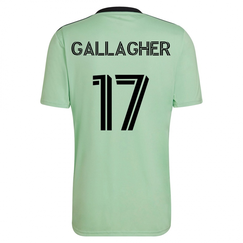 נשים ג'ון גלאגר #17 ירוק בהיר הרחק ג'רזי 2023/24 חולצה קצרה