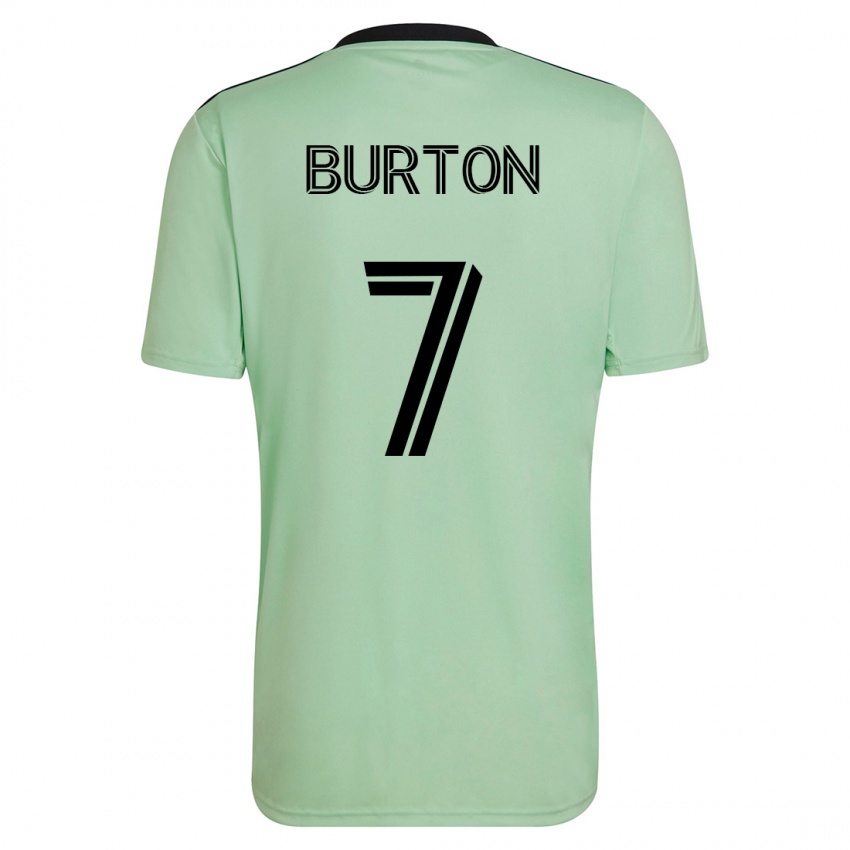 נשים מיקה ברטון #7 ירוק בהיר הרחק ג'רזי 2023/24 חולצה קצרה