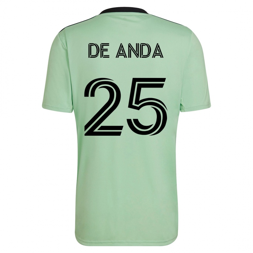 נשים אנתוני די אנדה #25 ירוק בהיר הרחק ג'רזי 2023/24 חולצה קצרה
