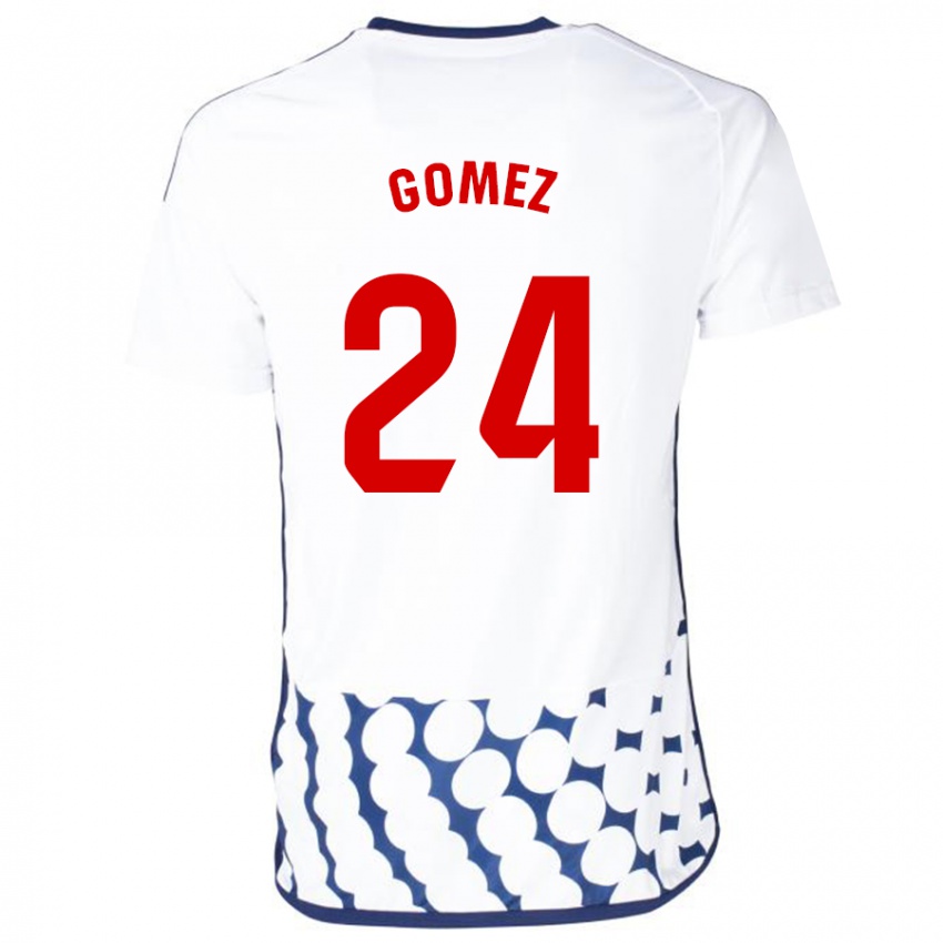 נשים ג'ונתן גומס #24 לבן הרחק ג'רזי 2023/24 חולצה קצרה
