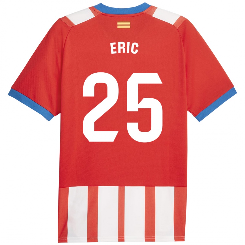 ילדים אריק גרסיה #25 אדום לבן ג'רזי ביתית 2023/24 חולצה קצרה