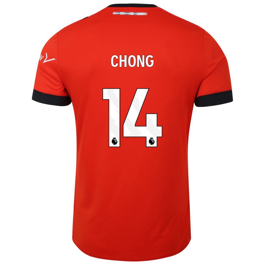 ילדים טהיט צ'ונג #14 אָדוֹם ג'רזי ביתית 2023/24 חולצה קצרה