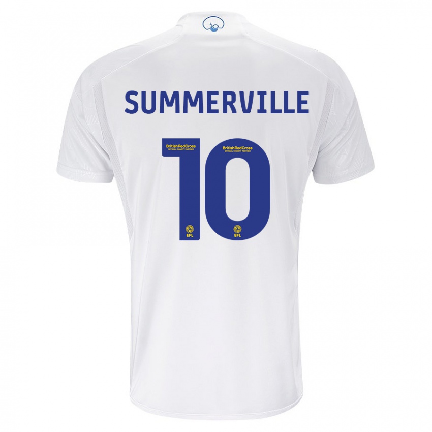 ילדים Crysencio Summerville #10 לבן ג'רזי ביתית 2023/24 חולצה קצרה