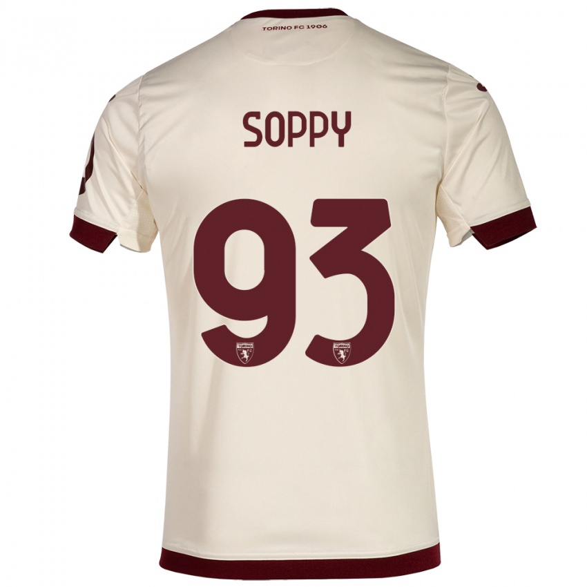 ילדים Brandon Soppy #93 שמפנייה הרחק ג'רזי 2023/24 חולצה קצרה