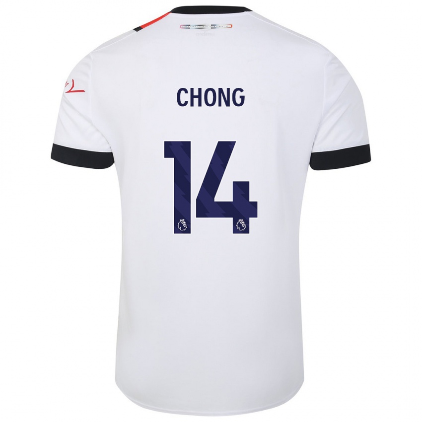 ילדים טהיט צ'ונג #14 לבן הרחק ג'רזי 2023/24 חולצה קצרה