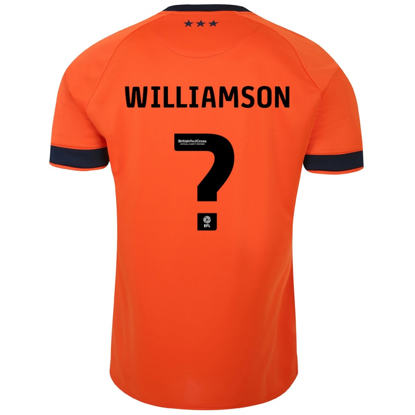 ילדים וודי וויליאמסון #0 תפוז הרחק ג'רזי 2023/24 חולצה קצרה
