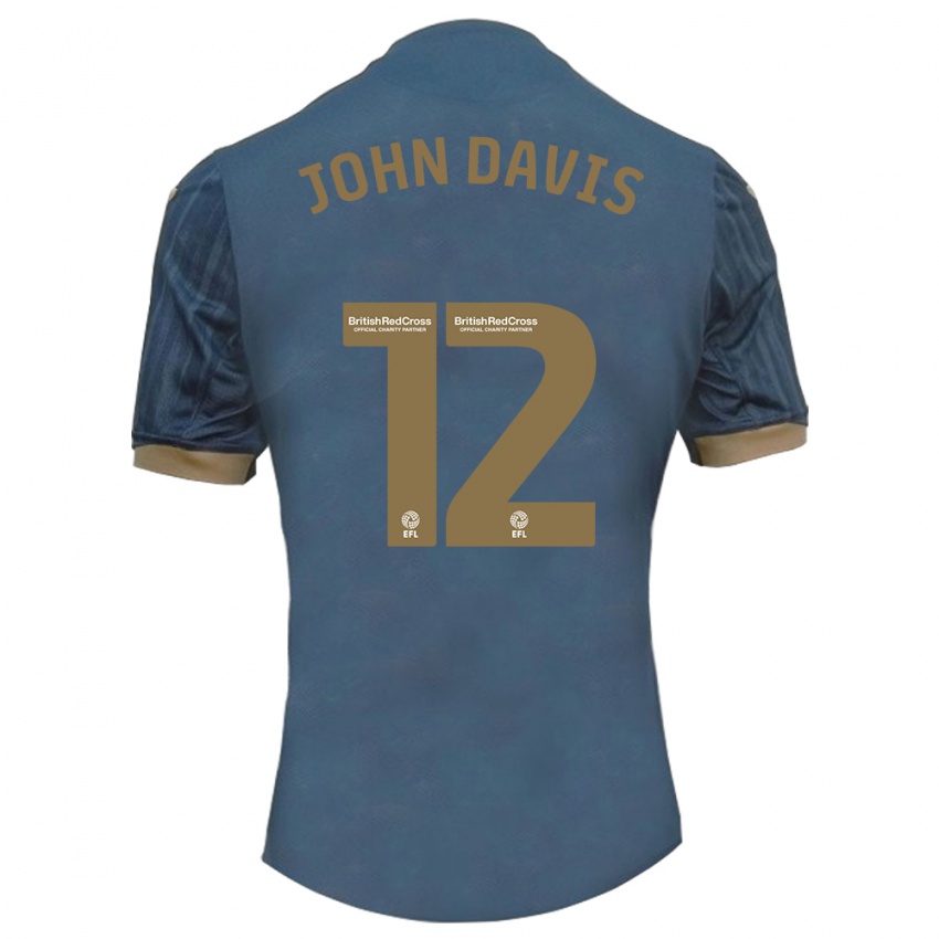 ילדים סטייסי ג'ון-דייוויס #12 צהבהב כהה הרחק ג'רזי 2023/24 חולצה קצרה