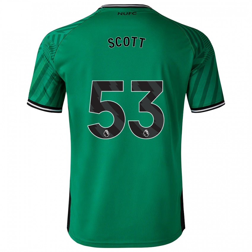 ילדים ג'ושוע סקוט #53 ירוק הרחק ג'רזי 2023/24 חולצה קצרה
