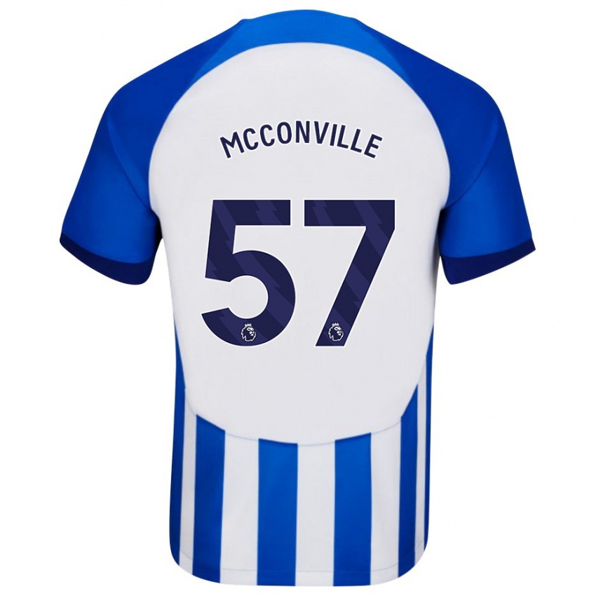 גברים Ruairi Mcconville #57 כְּחוֹל ג'רזי ביתית 2023/24 חולצה קצרה