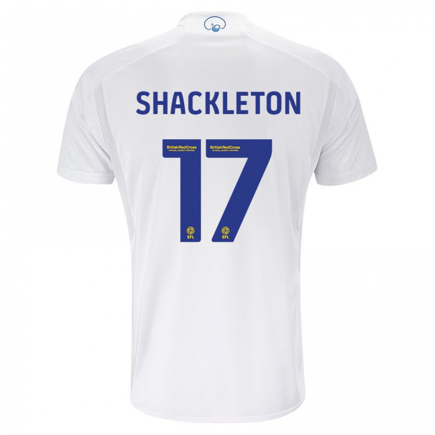 גברים ג'יימי שקלטון #17 לבן ג'רזי ביתית 2023/24 חולצה קצרה