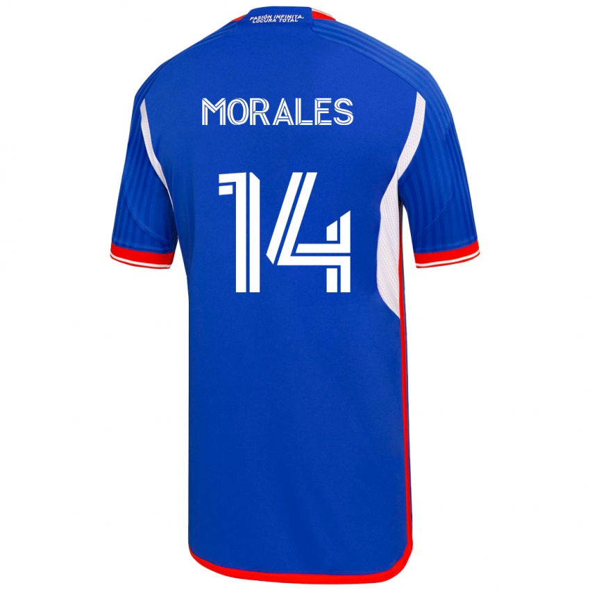 גברים מרסלו מוראלס #14 כְּחוֹל ג'רזי ביתית 2023/24 חולצה קצרה