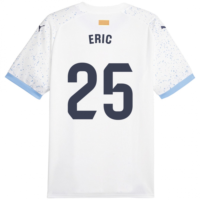 גברים אריק גרסיה #25 לבן הרחק ג'רזי 2023/24 חולצה קצרה
