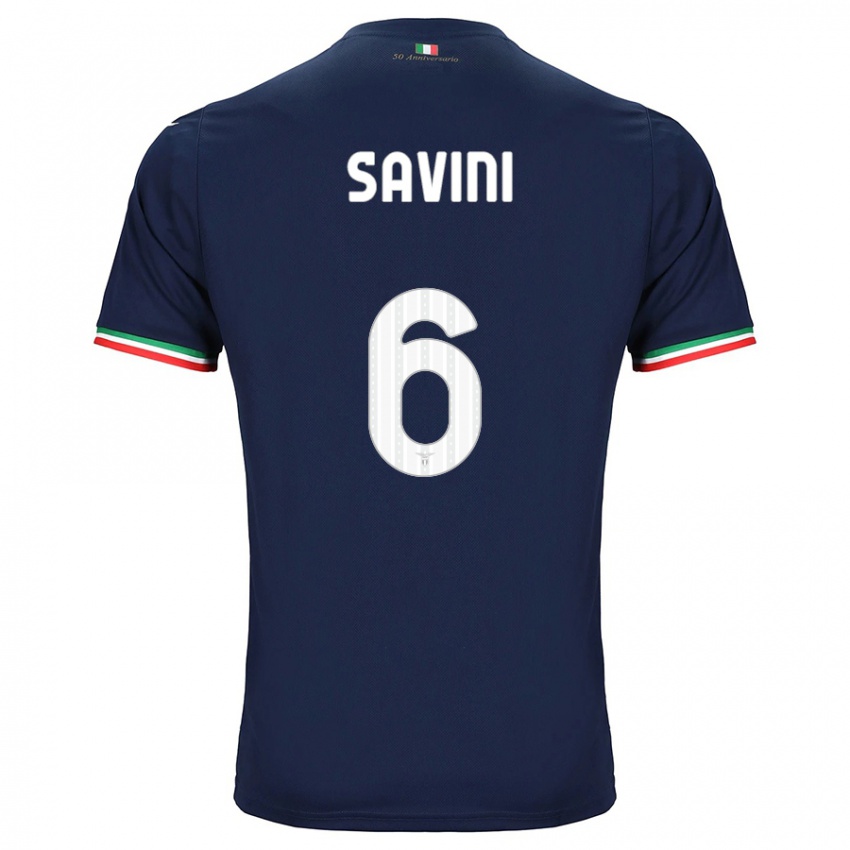 גברים Federica Savini #6 חיל הים הרחק ג'רזי 2023/24 חולצה קצרה