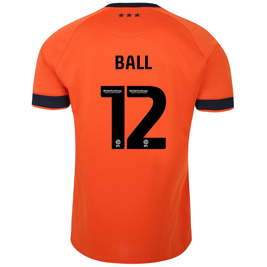 גברים דומיניק בול #12 תפוז הרחק ג'רזי 2023/24 חולצה קצרה