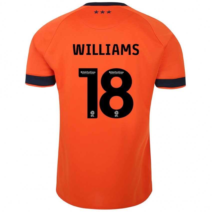 גברים ברנדון ויליאמס #18 תפוז הרחק ג'רזי 2023/24 חולצה קצרה
